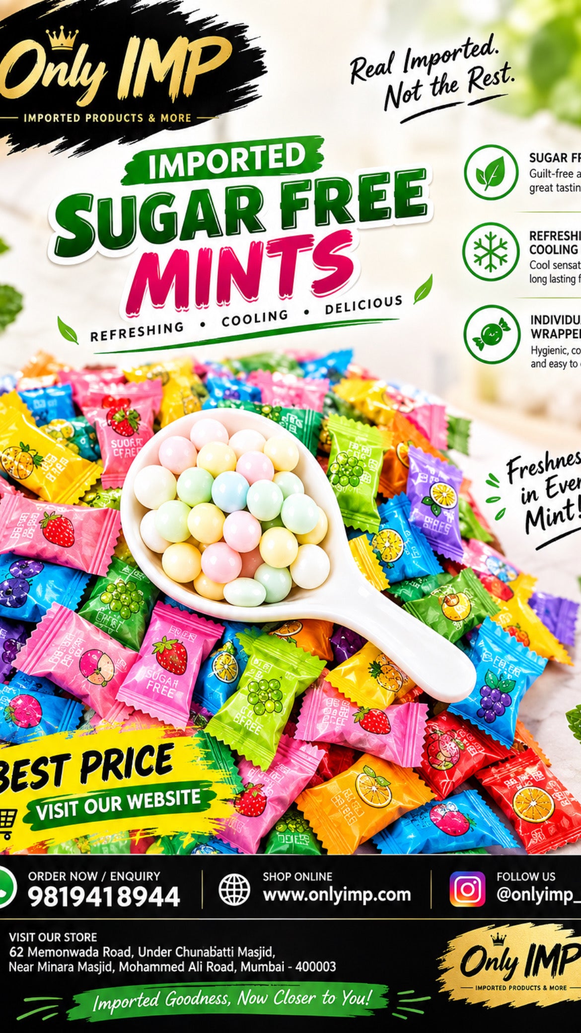 Vietnam Sugar Free Mints With Vitamin C 1 Kg