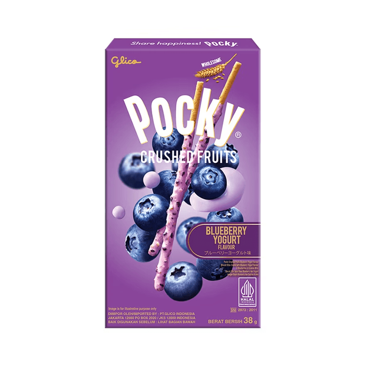 Pocky Crushed Fruits Blueberry Yogurt Flavour 38 grams