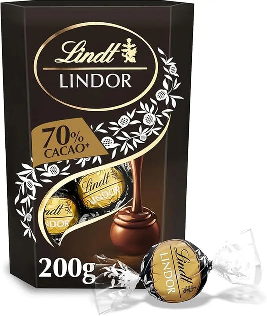 Lindt Lindor 70% Cacao 200Grams