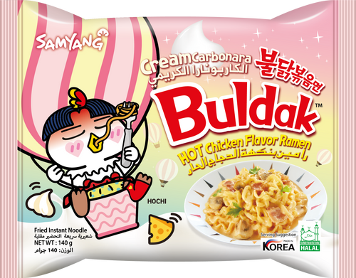 Buldak Cream Carbonara Chicken Flavour Ramen 140 gram
